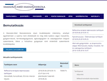 Tablet Screenshot of masszazsiskola.hu